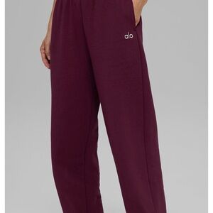 ALO Yoga Burgundy Sweatpants